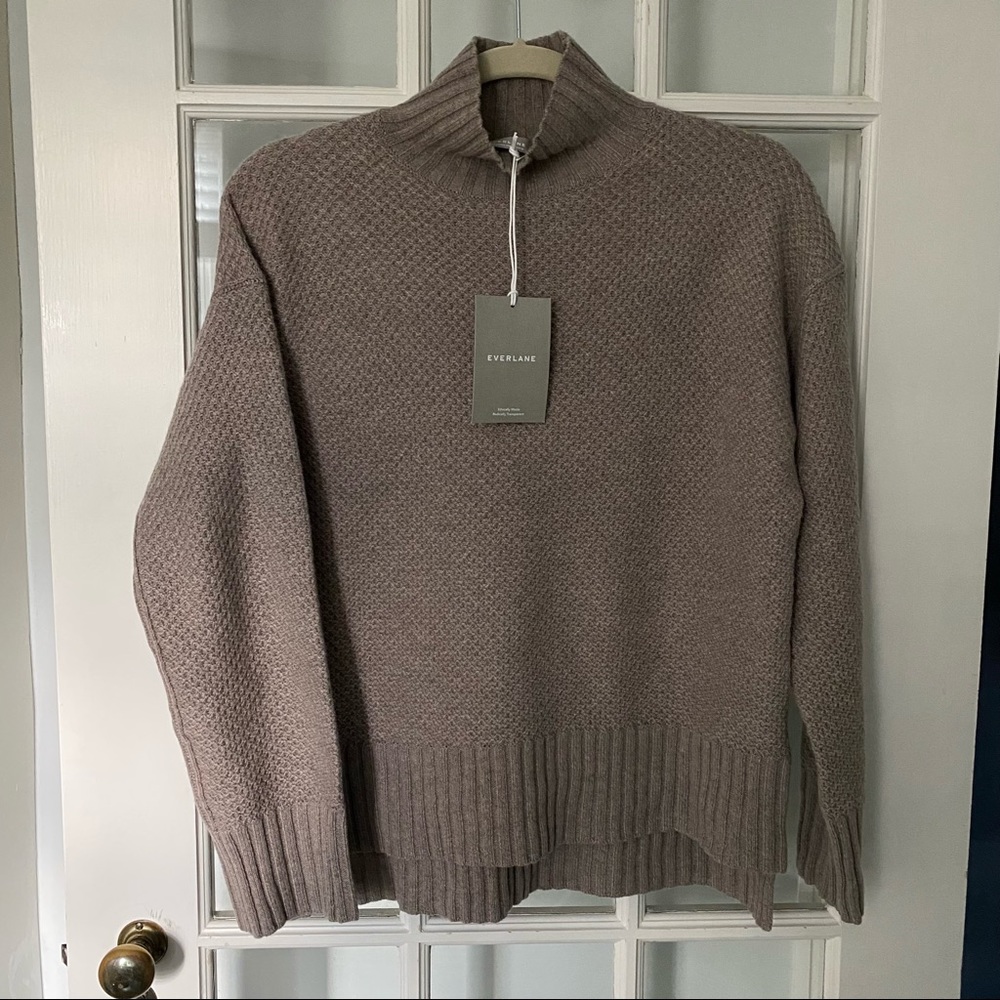 NWT Everlane Stroopwafel Recashmere Turtleneck XS S